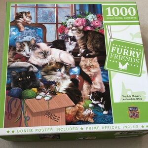 Furry Friends 1000-Piece Jigsaw Puzzle - Multicolor by MasterPieces, sealed